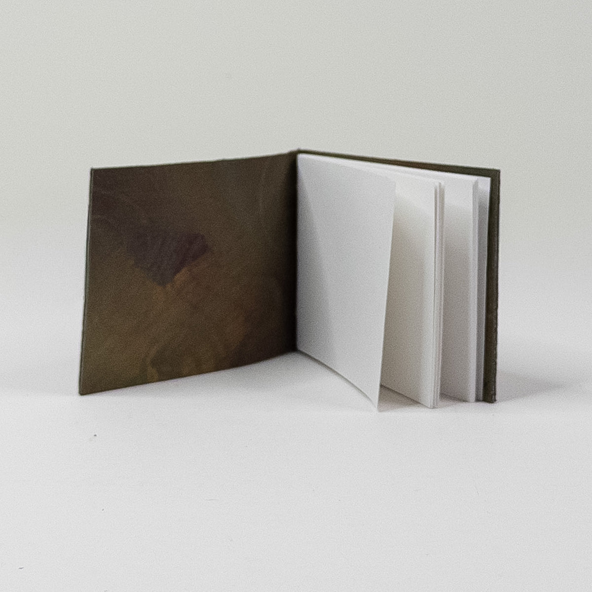 Leather Soft Cover Pamphlet-Style Notebook - Brown