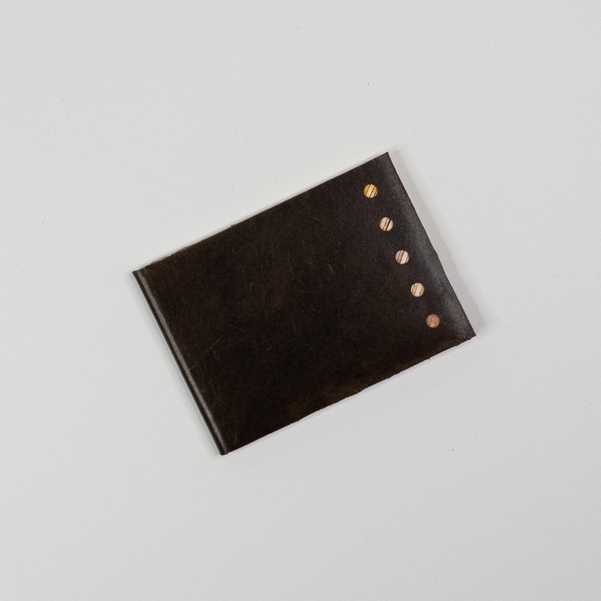 Leather Soft Cover Pamphlet-Style Notebook - Brown