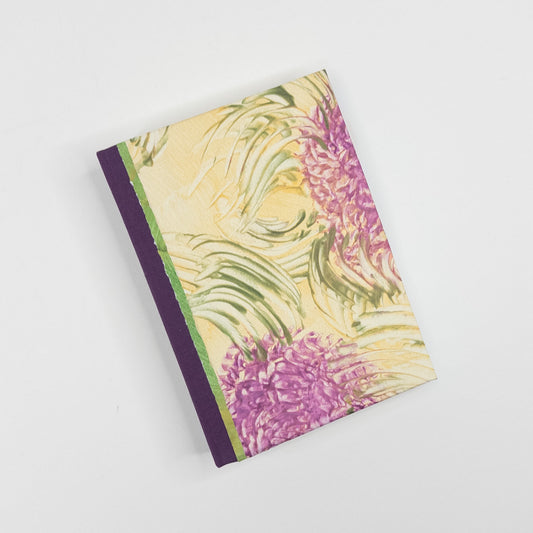 Lattice Bound Handmade Book - Gold, Pink & Green