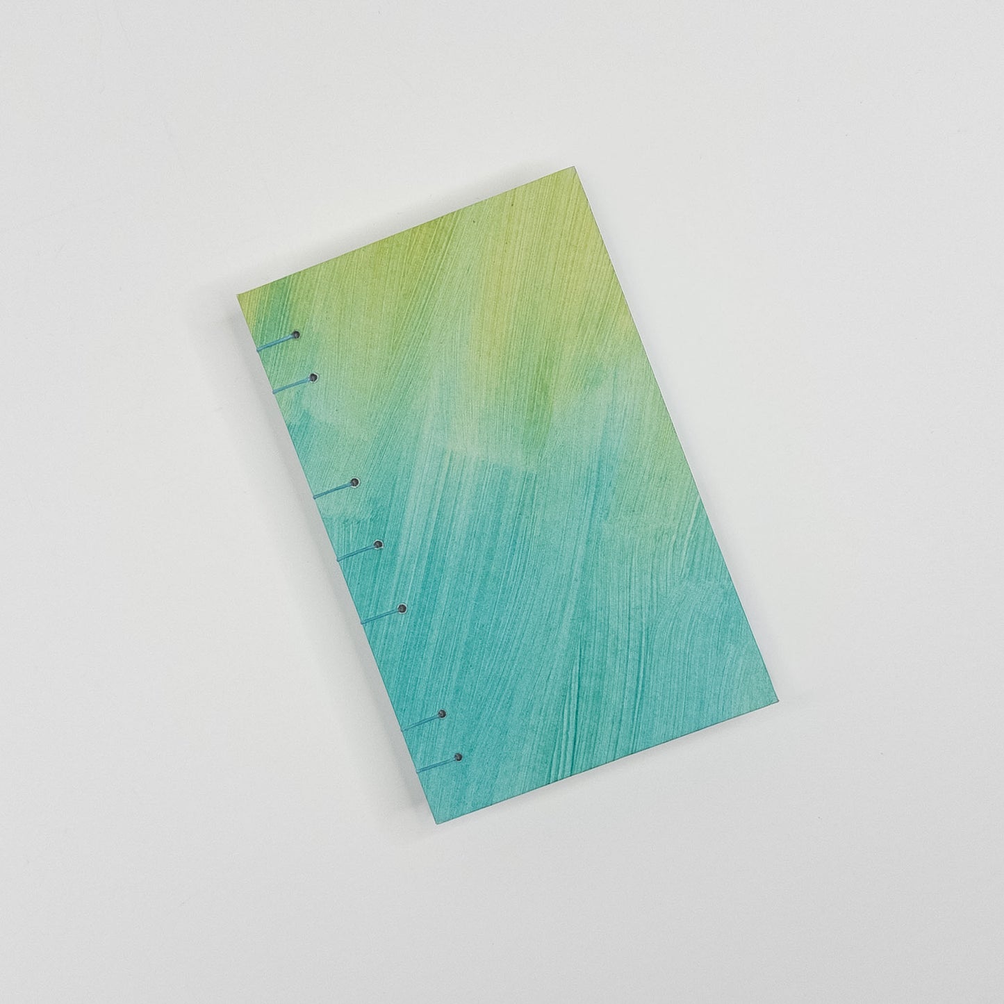 Coptic Stitch Handmade Book - Teal & Yellow