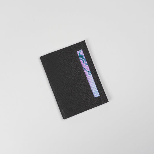 Leather Soft Cover Pamphlet-Style Notebook - Black