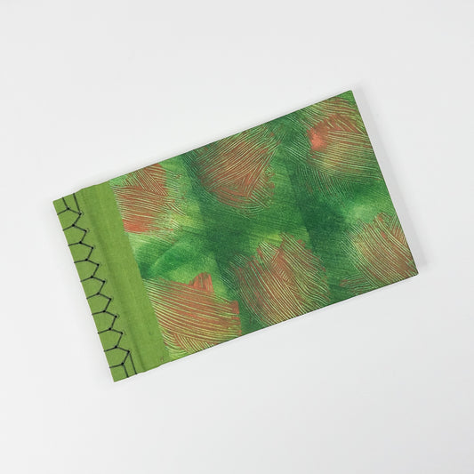 Japanese Stab Binding Handmade Book - Green and Copper