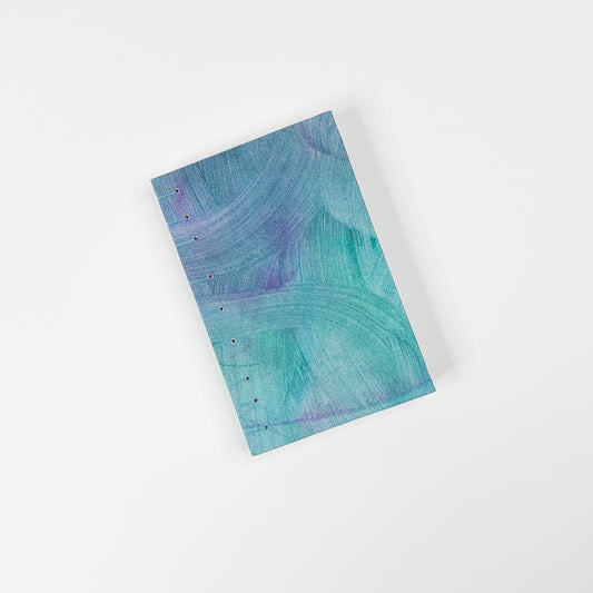 Coptic Stitch Handmade Book - Teal and Purple